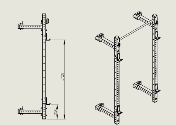 FR 004 min and max height of j cups