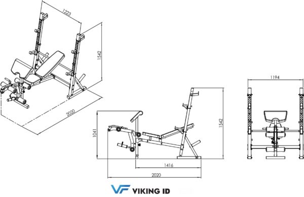 Viking BR 70 Dimensions scaled 1