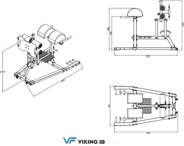 Viking RC-4 Πάγκος Ραχιαίων GHD - Image 3