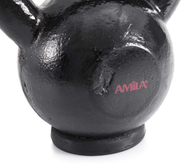 AMILA Kettlebell Cast Iron Rubber Base 10Kg (44522) - Image 2