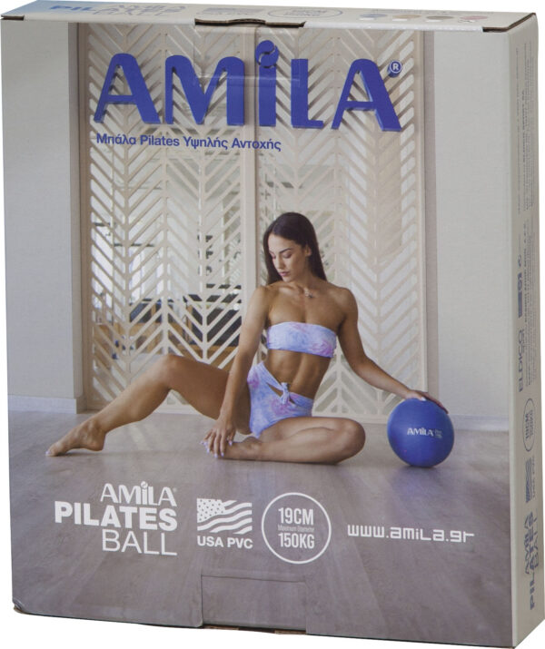 Μπάλα Γυμναστικής AMILA Pilates Ball 19 cm Μπλε - Image 2