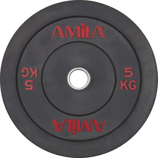 Δίσκος AMILA Black R Bumper 50mm 5Kg (84600)