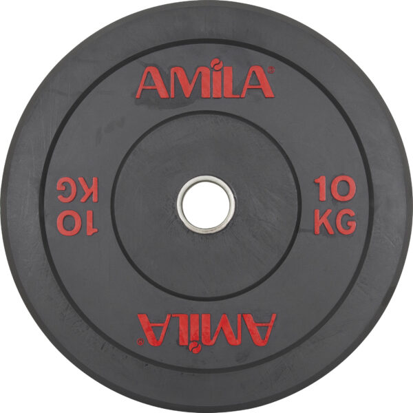 Δίσκος AMILA Black R Bumper 50mm 10Kg (84601)