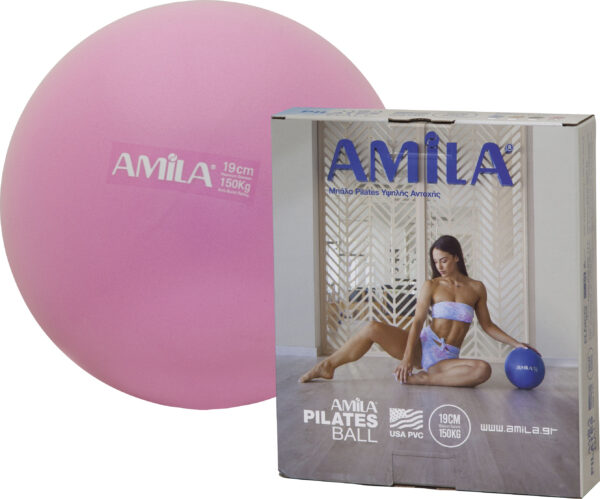 Μπάλα Γυμναστικής AMILA Pilates Ball 19cm Ροζ - Image 3