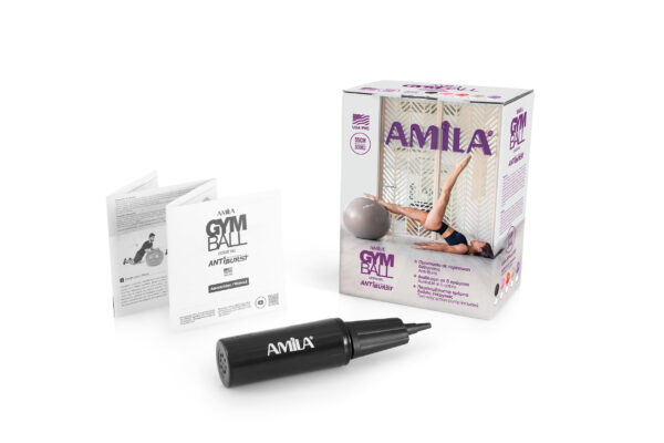 Μπάλα Γυμναστικής AMILA GYMBALL 55cm Ροζ - Image 3