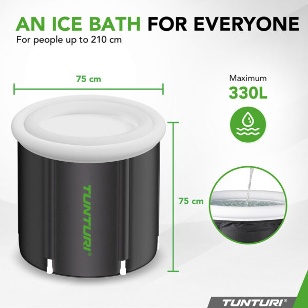 Tunturi ΙΒ30 Ice Bath Pod Φουσκωτό Σπα Παγωμένου Νερού - Image 4