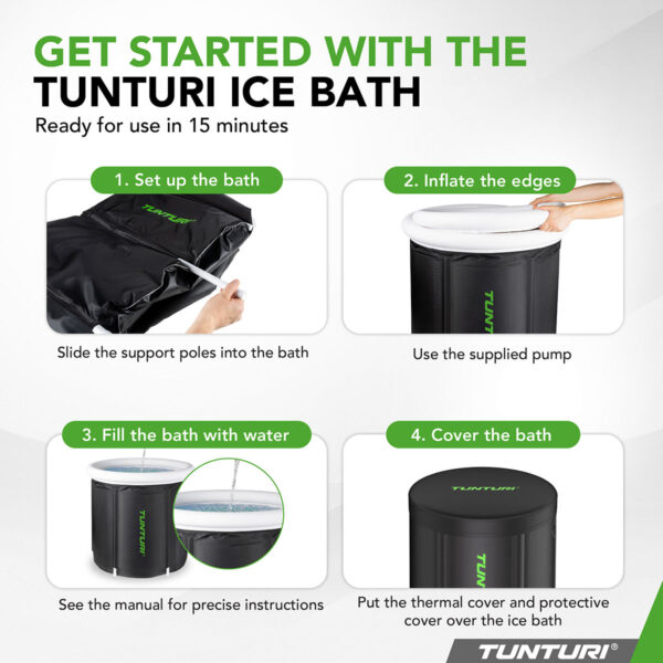 Tunturi ΙΒ30 Ice Bath Pod Φουσκωτό Σπα Παγωμένου Νερού - Image 9